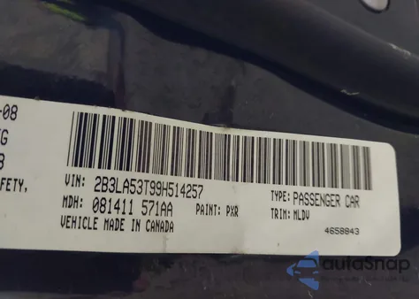 2009 Dodge Charger R/T from USA, damaged, VIN 2B3LA53T99H514257